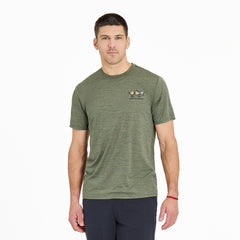 Men's Vintage Fish More Worry Less Short Sleeve Sun Crusher Tee