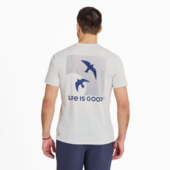 Men's Sunset Bird Dance Short Sleeve Sun Crusher Tee