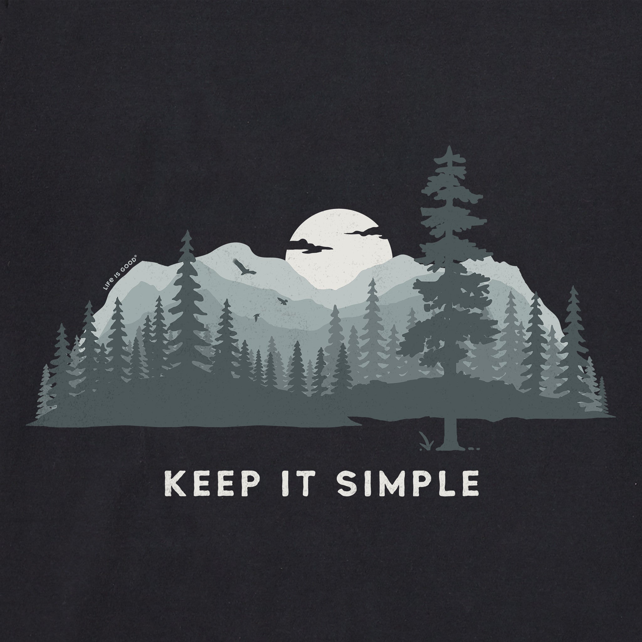 Men's Keep it Simple Evergreen Silo Simply True Fleece Crew