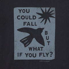 Women's But What if You Fly? Long Sleeve Crusher Boxy Tee