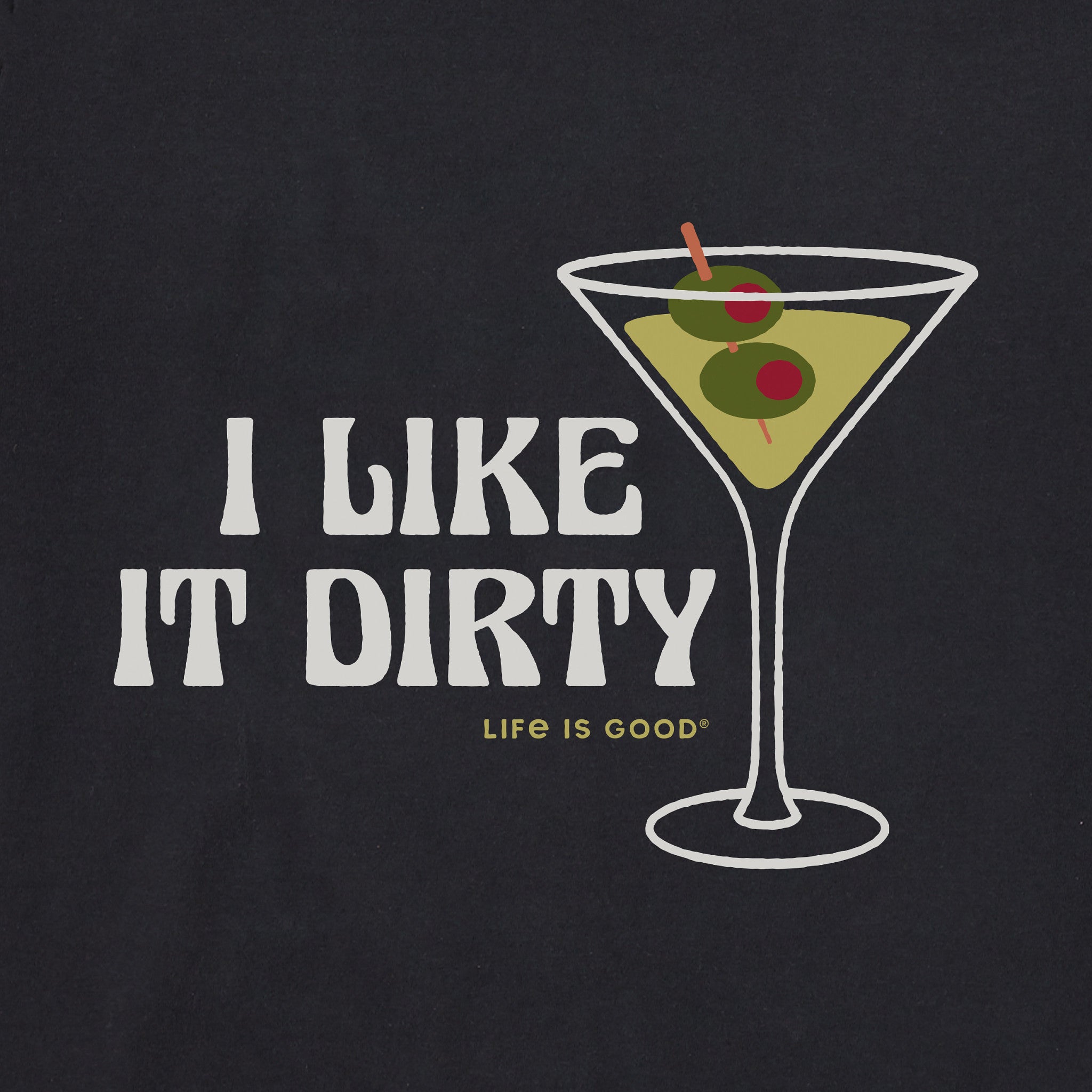 Women's I Like it Dirty Martini Long Sleeve Crusher Boxy Tee