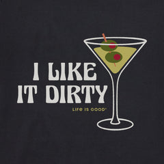 Women's I Like it Dirty Martini Long Sleeve Crusher Boxy Tee
