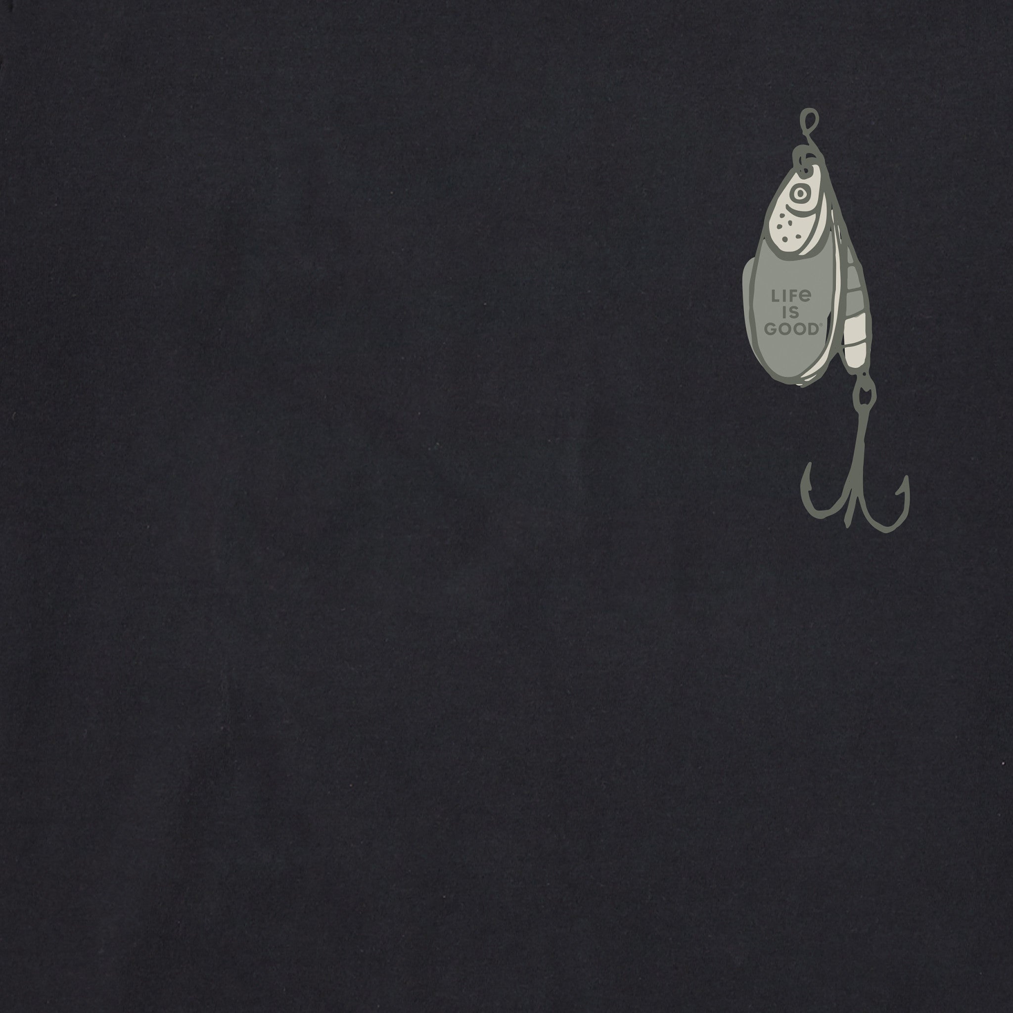Men's Fish More Worry Less Hooks and Tackle Simply True Fleece Crew