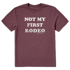 Men's Not My First Rodeo, At All Short Sleeve Crusher Tee
