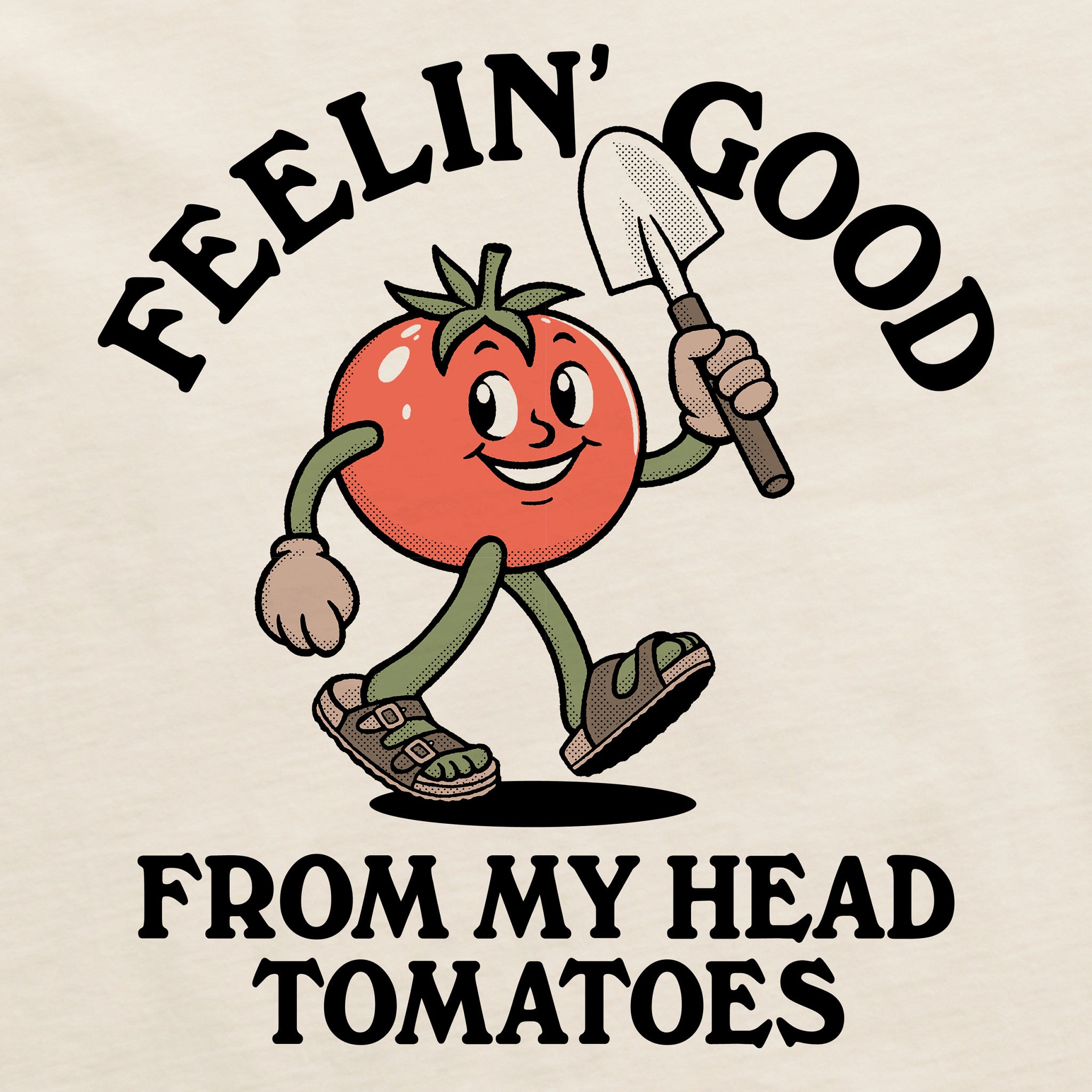 Men's Feelin' Good Tomatoes Short Sleeve Crusher Tee