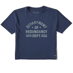 Women's Department of Redundancy Short Sleeve Crusher Boxy Tee
