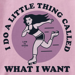 Women's I Do What I Want Skate Short Sleeve Crusher Boxy Tee