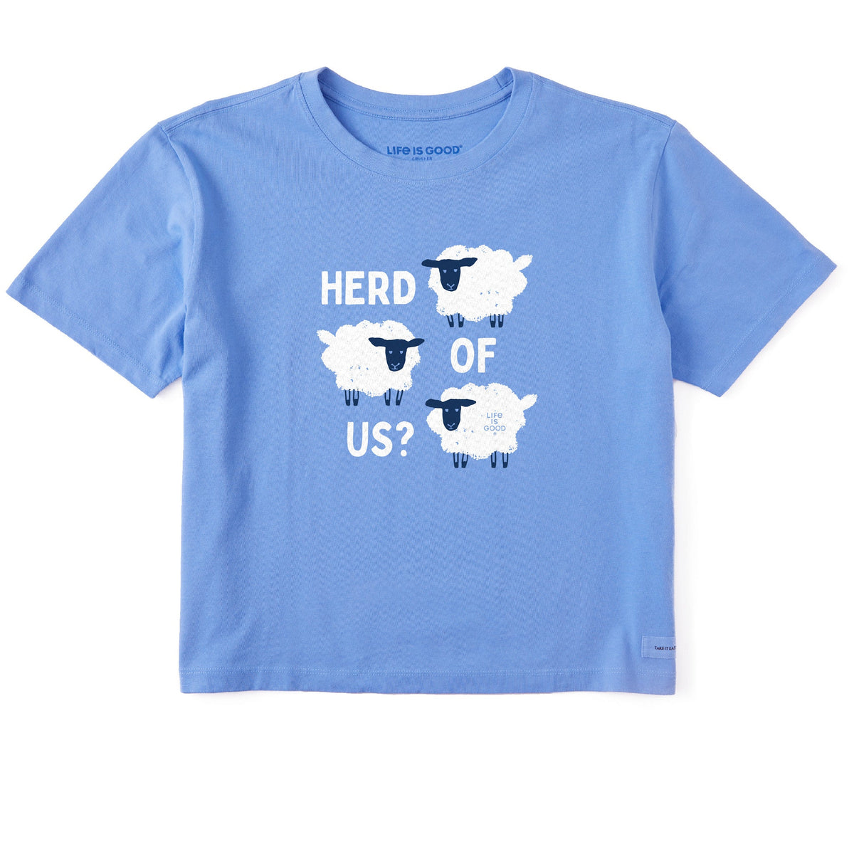 Women's Herd of Us Sheep Short Sleeve Crusher Boxy Tee