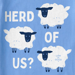 Women's Herd of Us Sheep Short Sleeve Crusher Boxy Tee