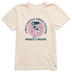 Women's I Do What I Want Skate Short Sleeve Crusher Tee