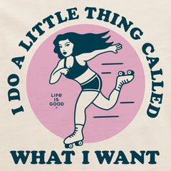 Women's I Do What I Want Skate Short Sleeve Crusher Tee