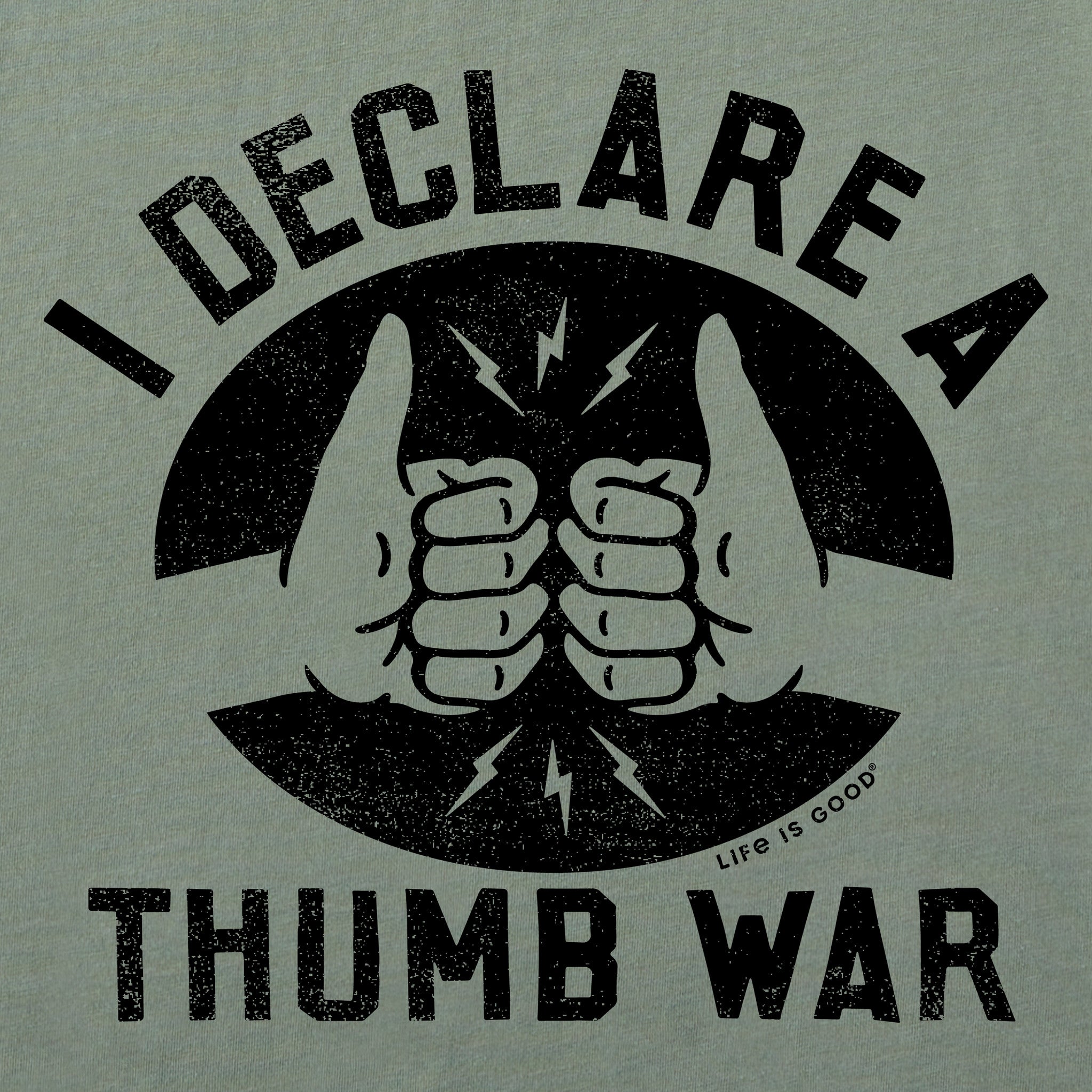 Women's I Declare a Thumb War Short Sleeve Crusher Tee