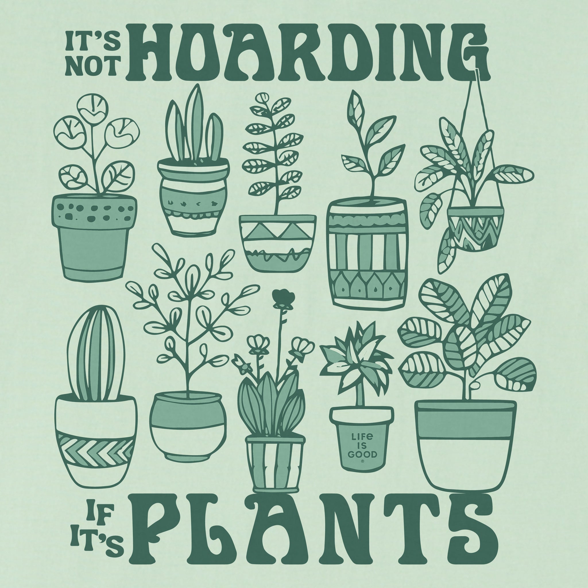 Women's It's Not Hoarding if it's Plants Short Sleeve Crusher Tee