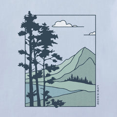 Men's Mountain Landscape Classic Crusher Ringer Tee