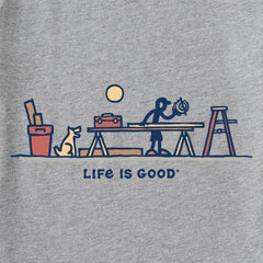 Men's Rocket & Jake Woodwork Vista Long Sleeve Crusher Tee