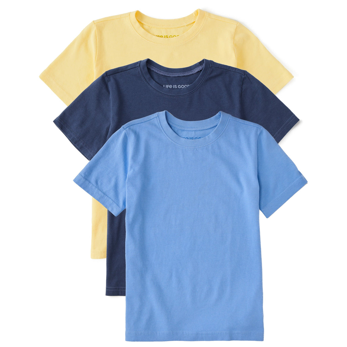 Kids Solid 3-Pack Crusher Tee - Multi 3