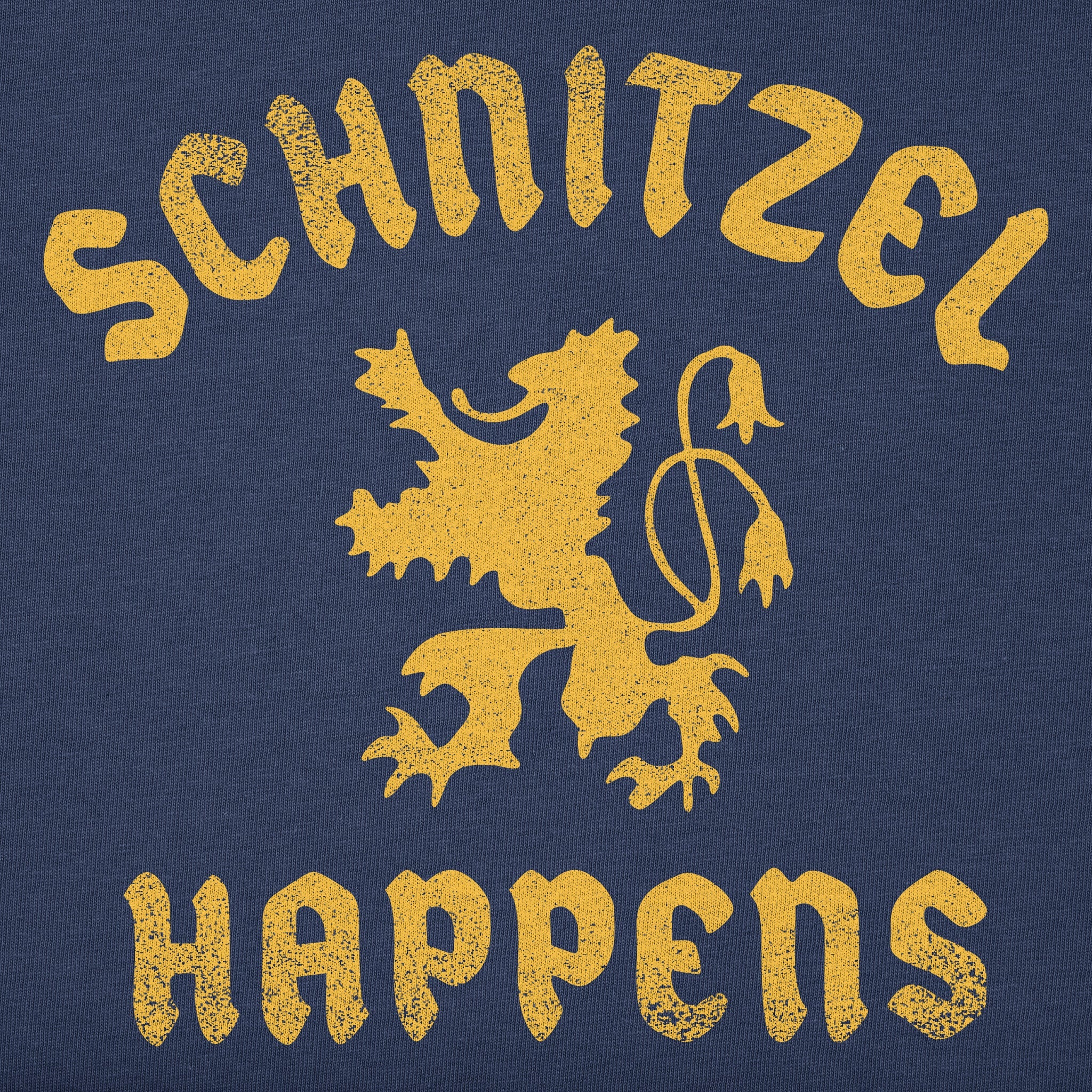 Men's Schnitzel Happens Short Sleeve Crusher Tee
