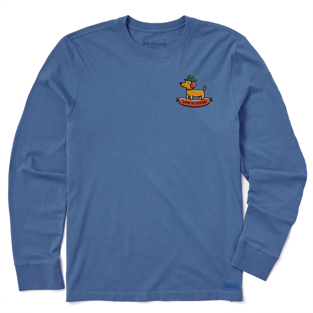 Men's Wiener Dog Long Sleeve Crusher Tee