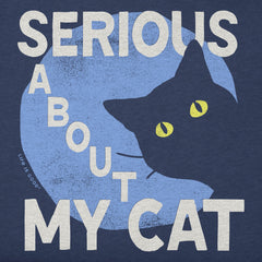 Kids Serious About My Cat Short Sleeve Crusher Tee