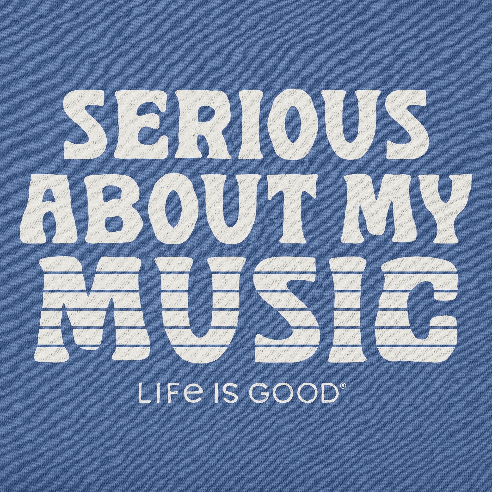 Men's Serious About My Music Long Sleeve Crusher Tee