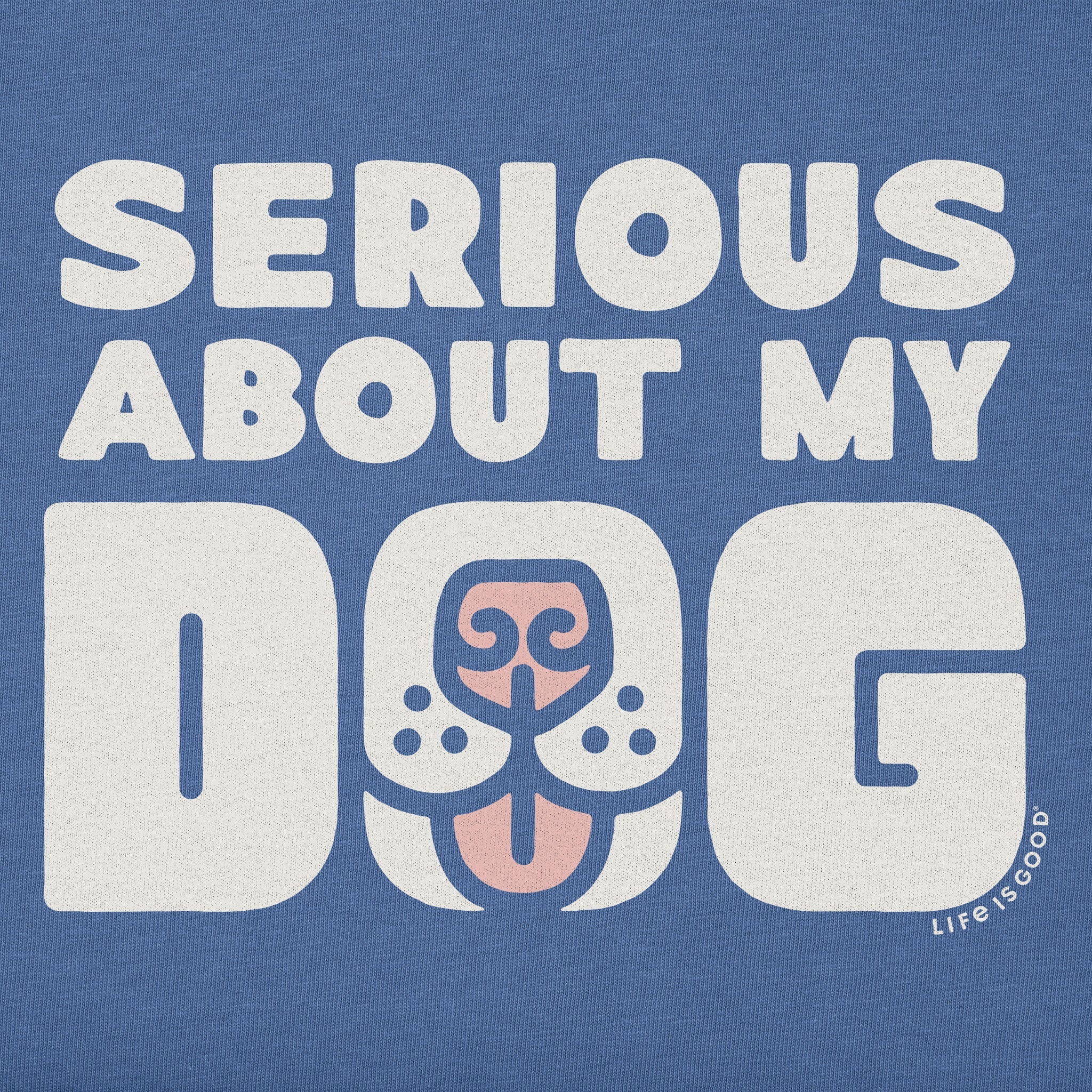 Men's Serious About My Dog Long Sleeve Crusher Tee
