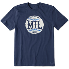 Men's Milwaukee Baseball Short Sleeve Crusher Tee