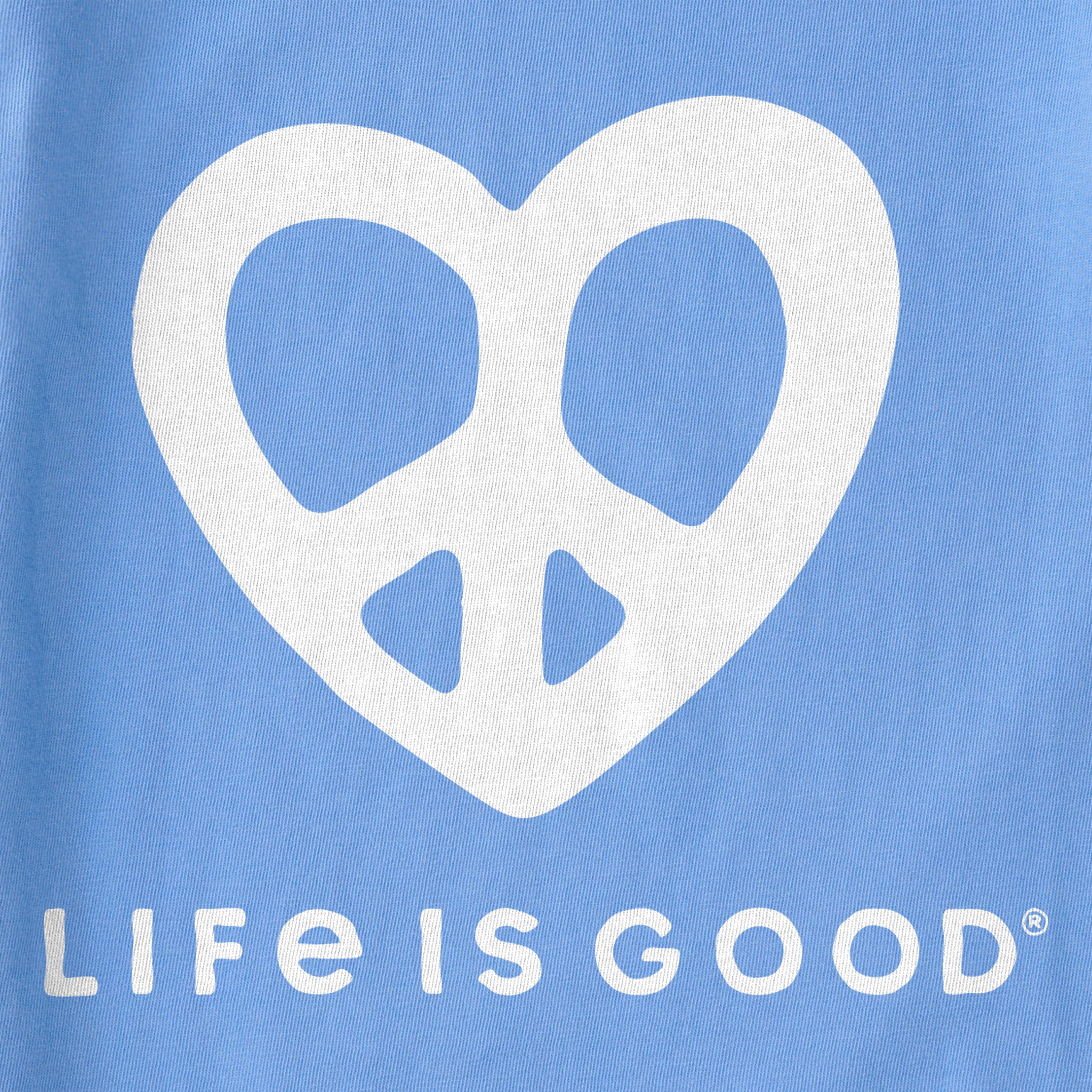 Kids Peace Heart Short Sleeve Crusher Tee
