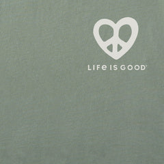 Men's Peace Heart Short Sleeve Tee