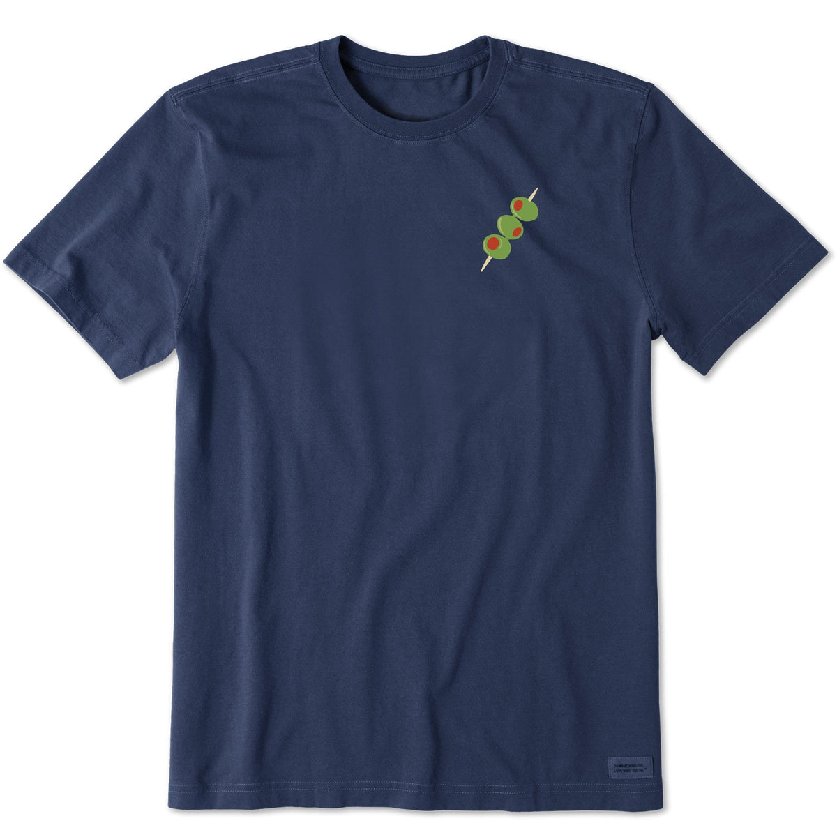 Men's Olive Stack Mini Short Sleeve Crusher Tee