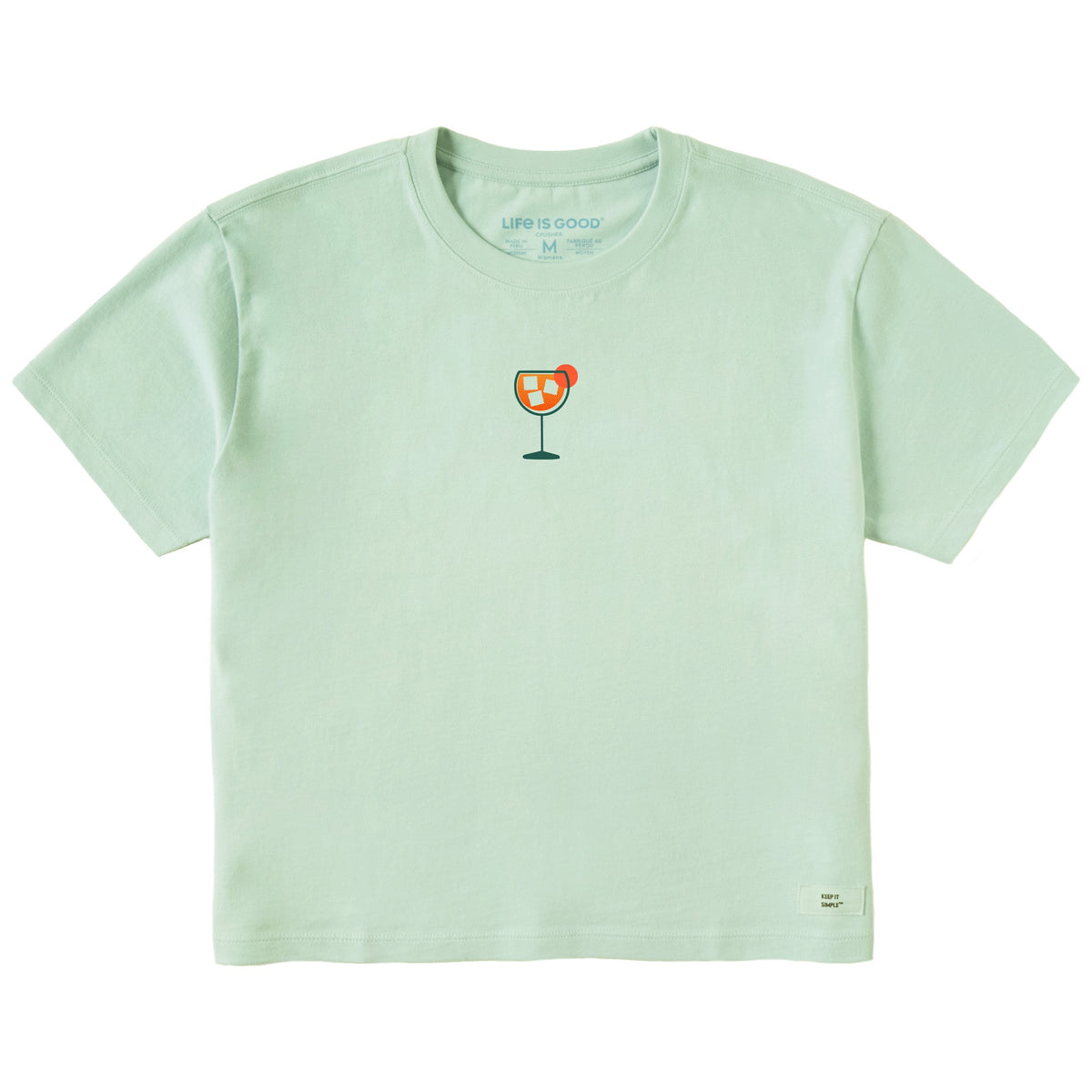 Women's Aperol Spritz Mini Short Sleeve Crusher Boxy Tee