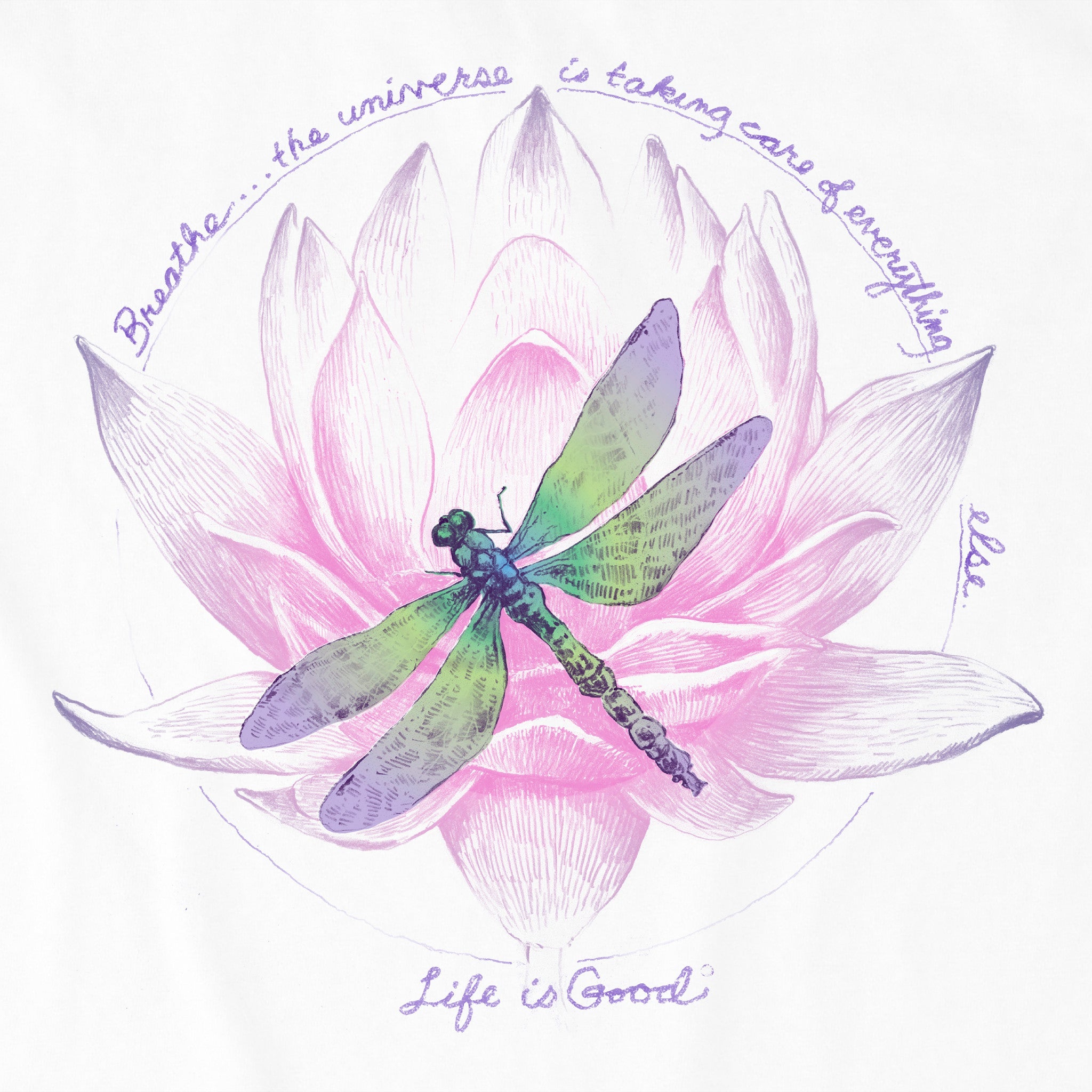 Women's Dragonfly Lotus Breathe Short Sleeve Crusher Vee