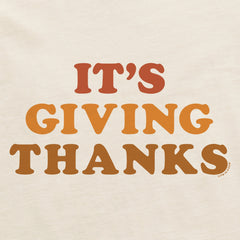 Women's It's Giving Thanks Long Sleeve Crusher Boxy Tee