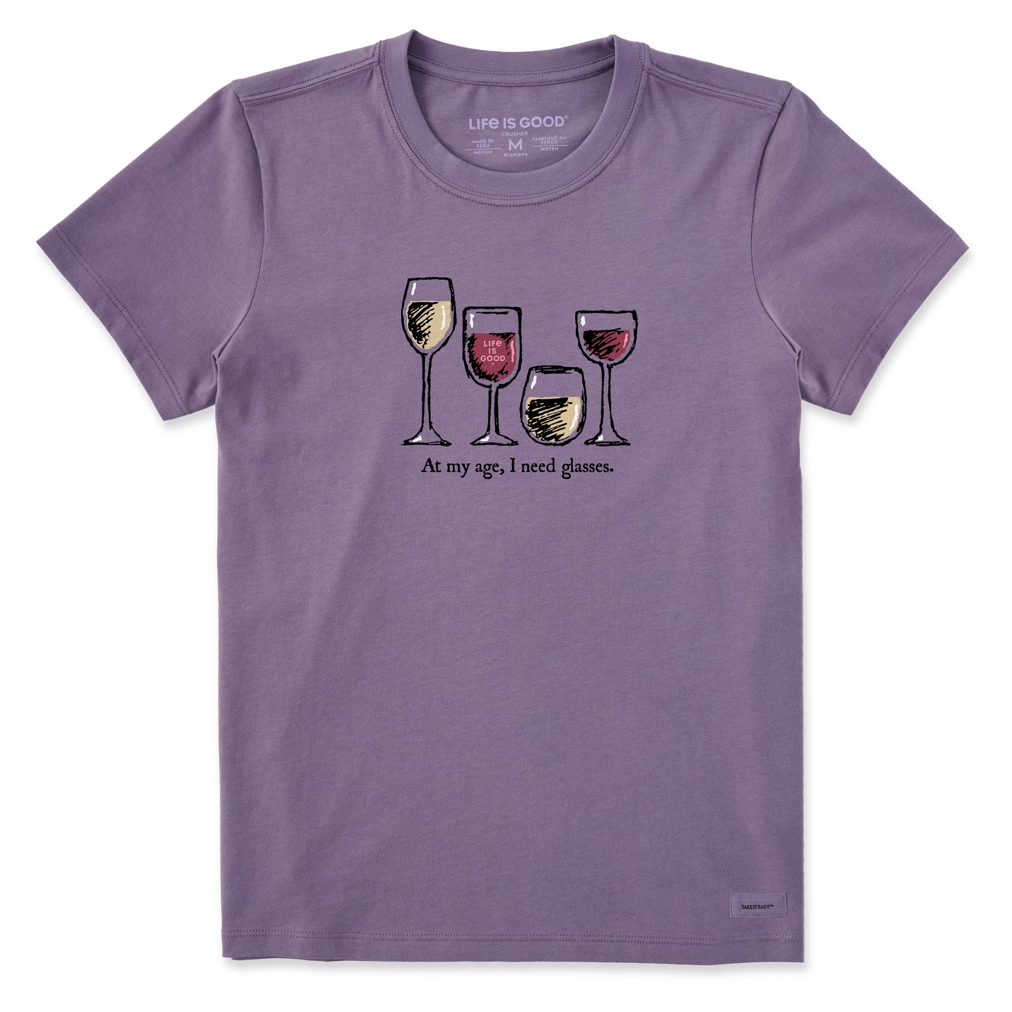 Women's I Need Wine Glasses Short Sleeve Tee