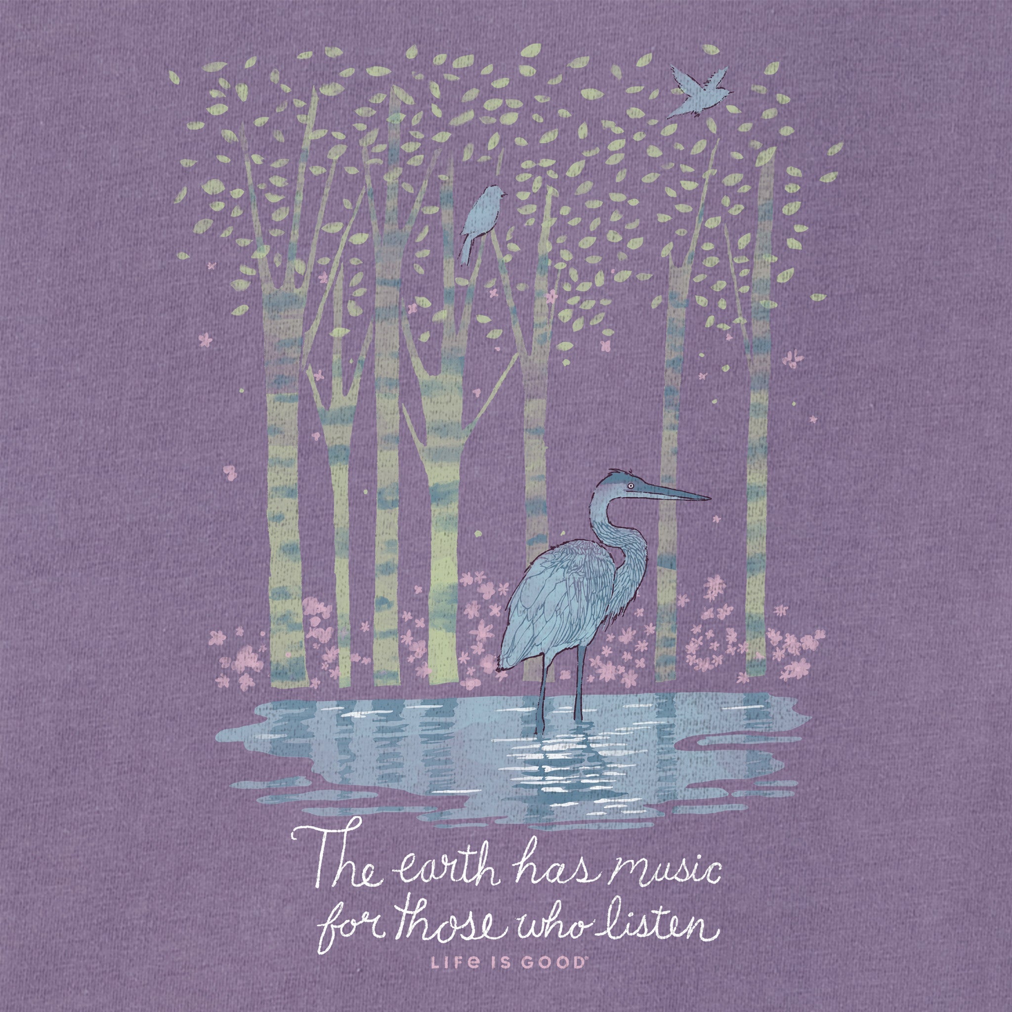 Women's Earth Has Music Heron Short Sleeve Tee