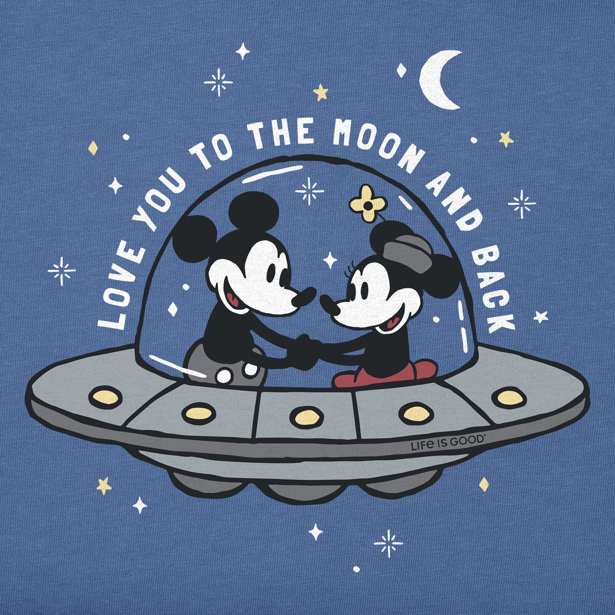 Kids Love You to the Moon and Back Short Sleeve Crusher Tee