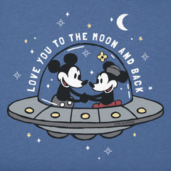 Kids Love You to the Moon and Back Short Sleeve Crusher Tee