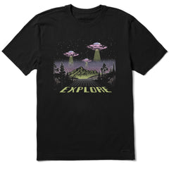 Men's Explore UFO Landscape Short Sleeve Crusher Tee