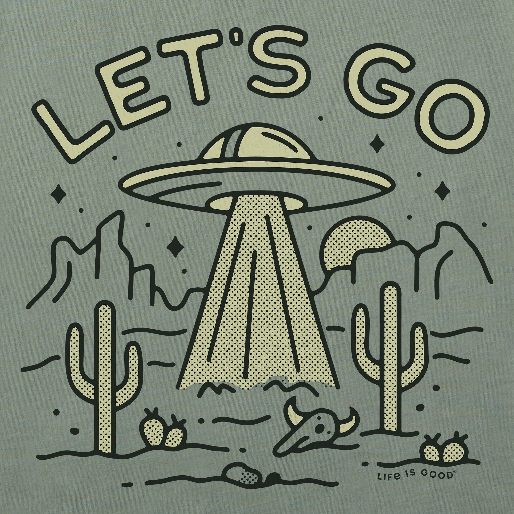 Men's Let's Go UFO Long Sleeve Crusher Tee