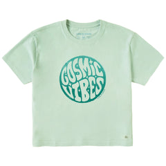 Women's Cosmic Vibes Short Sleeve Crusher Boxy Tee