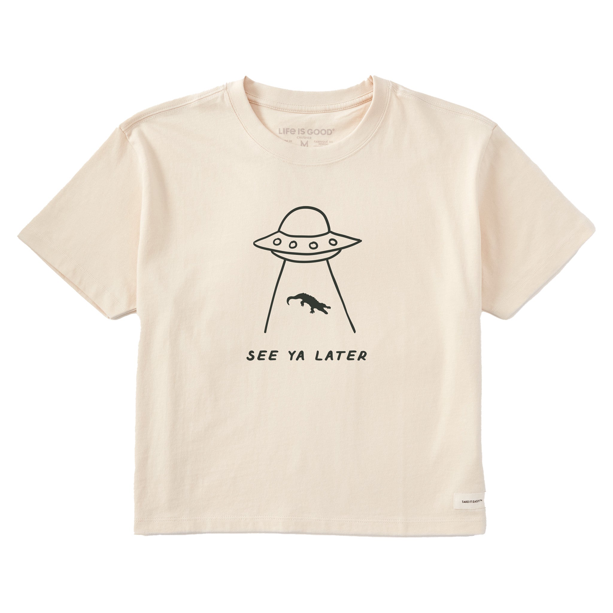 Women's Later Gator Saucer Short Sleeve Crusher Boxy Tee