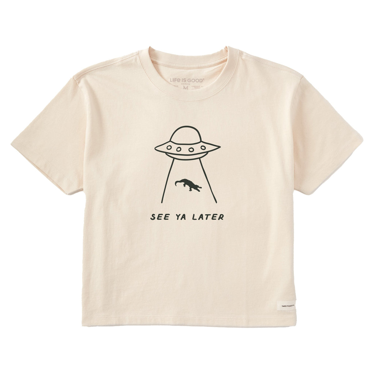 Women's Later Gator Saucer Short Sleeve Crusher Boxy Tee