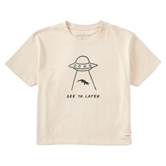 Women's Later Gator Saucer Short Sleeve Crusher Boxy Tee