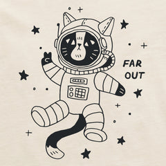 Women's Far Out Catsronaut Short Sleeve Crusher Boxy Tee