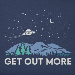 Women's Get Out More UFO Long Sleeve Crusher Tee