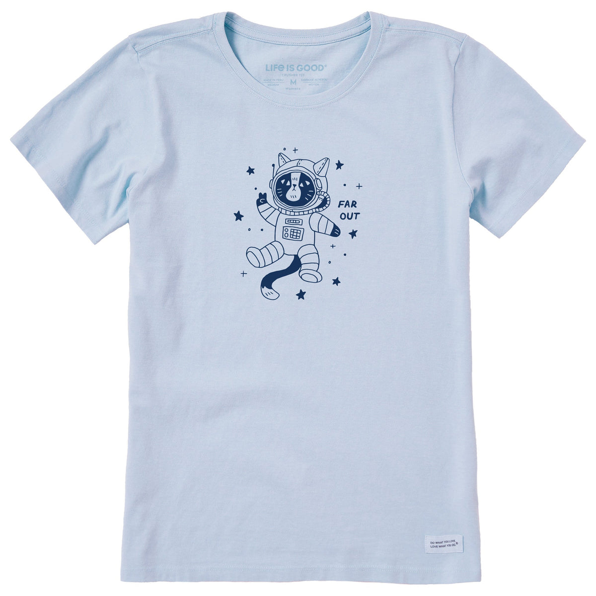 Women's Far Out Catsronaut Short Sleeve Crusher Tee