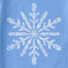 Women's Contrast Snowflake Long Sleeve Crusher Tee