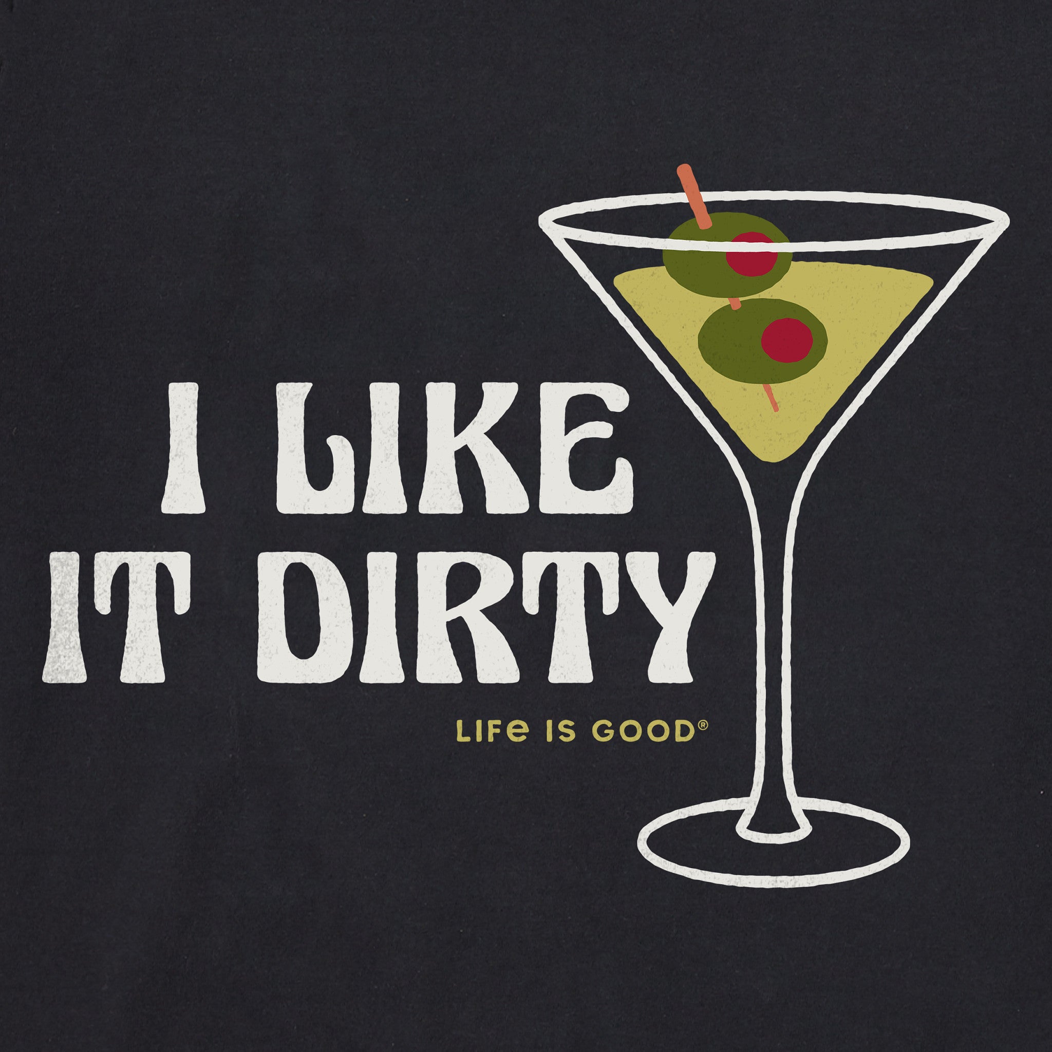 Women's I Like it Dirty Martini Short Sleeve Crusher Boxy Tee