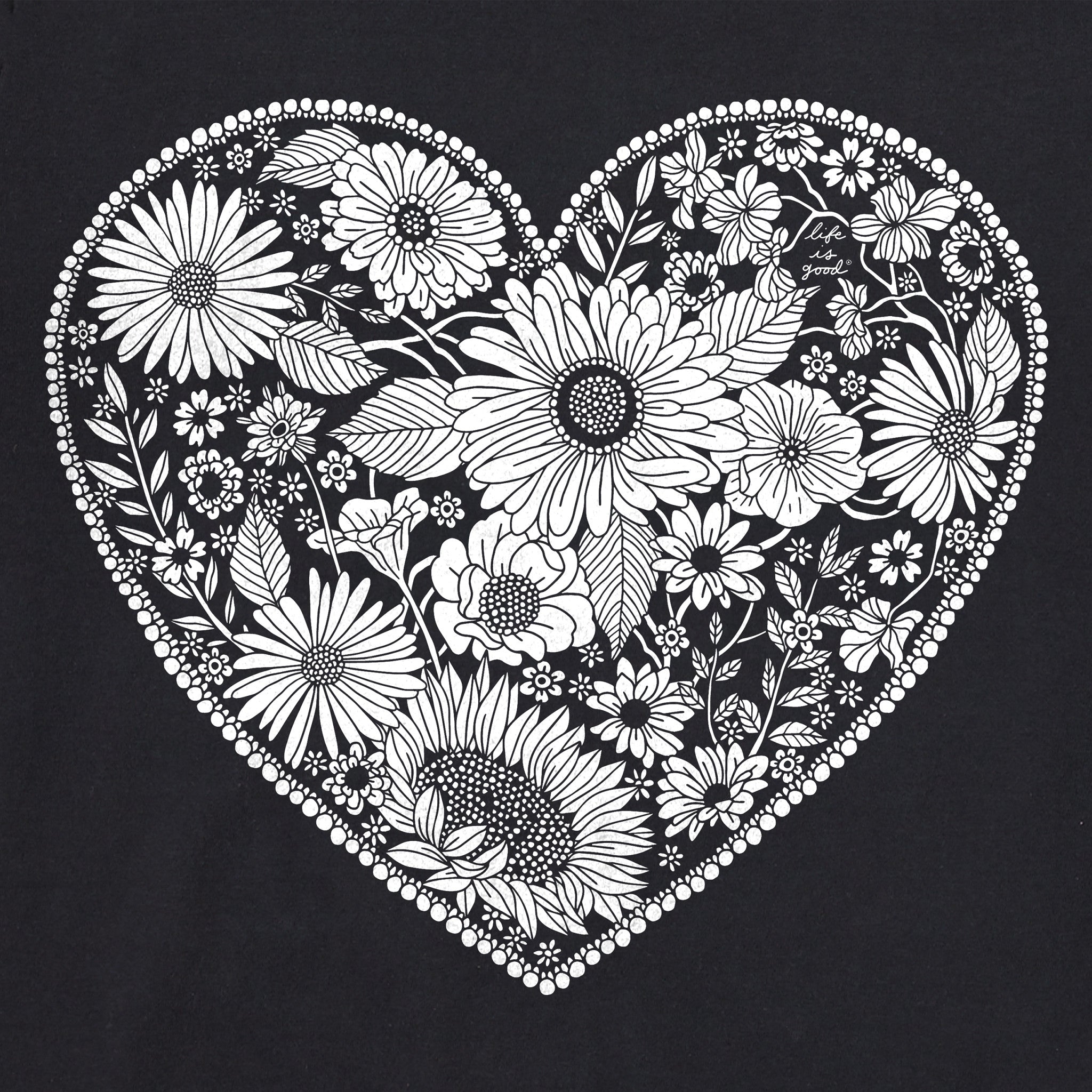 Women's Flowerful Love Short Sleeve Crusher Boxy Tee