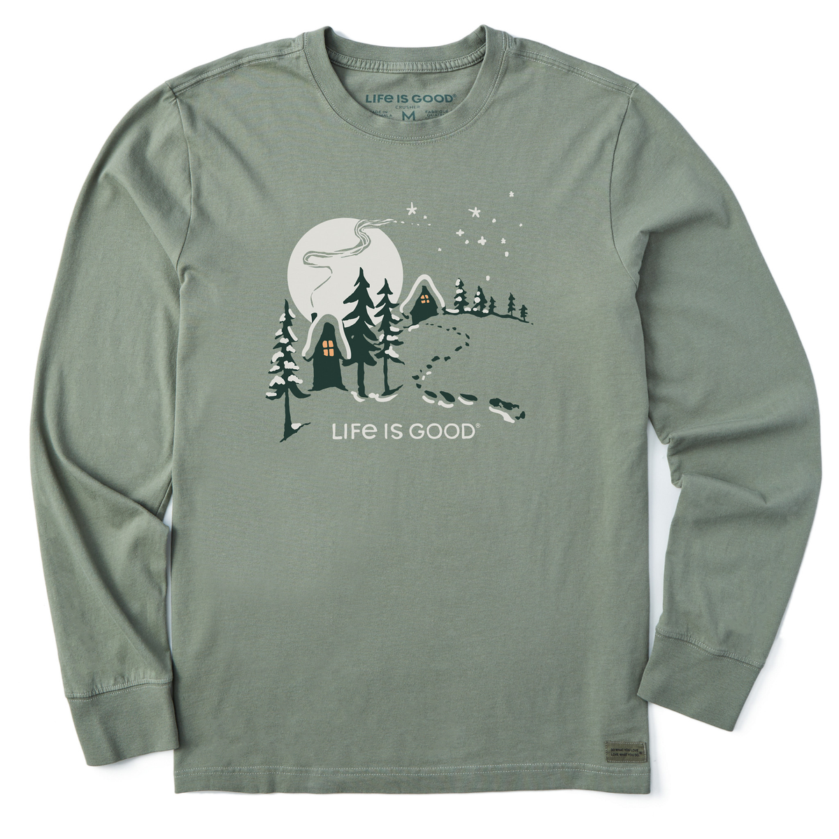 Men's Hill Cottages Long Sleeve Crusher Tee