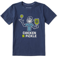 Kids Chicken N Pickle Jake Short Sleeve Crusher Tee